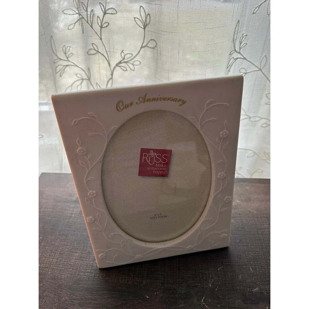 RUSS our Anniversary ceramic picture frame